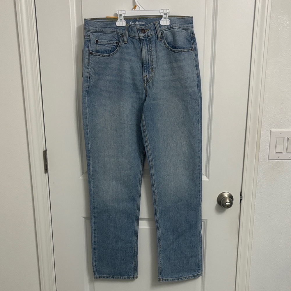 Goodfellow & Co Men's Straight Fit Jeans in Light Blue